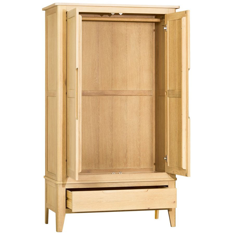 Bella Double Wardrobe With Drawer - Image 2