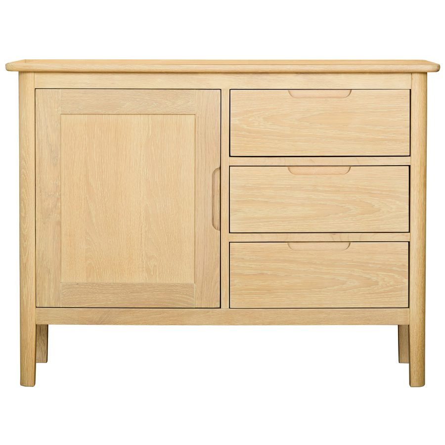 Bella Small 1 Door 3 Drawer Sideboard - Image 3