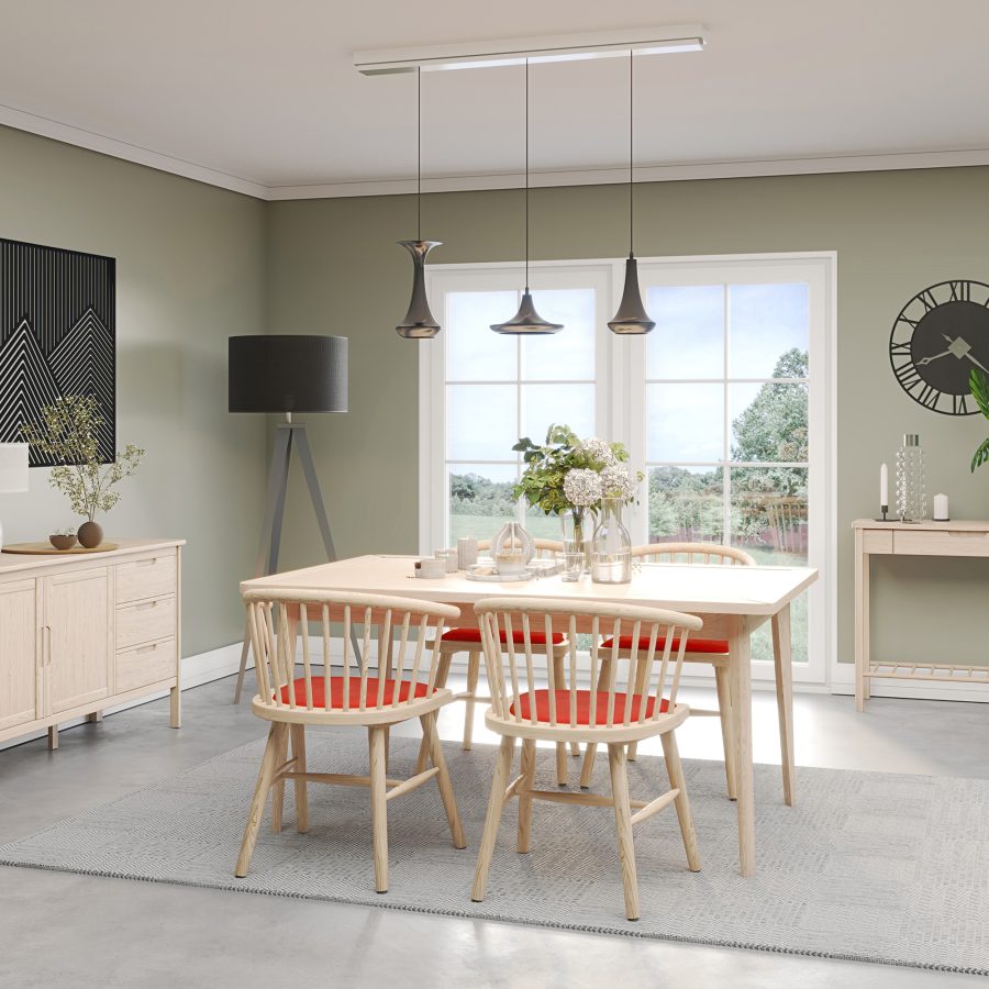 Bella Upholstered Dining Carver Chair in Rust - Image 4