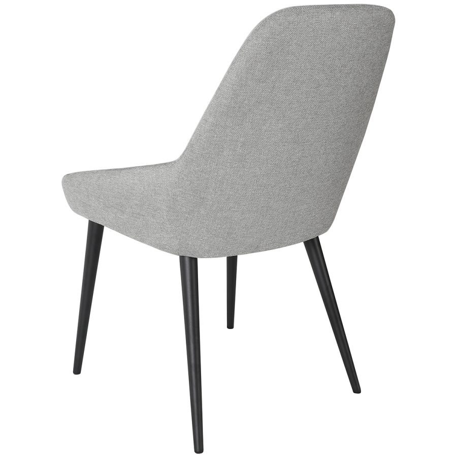 Carter Fabric Dining Chair in Light Grey - Image 2