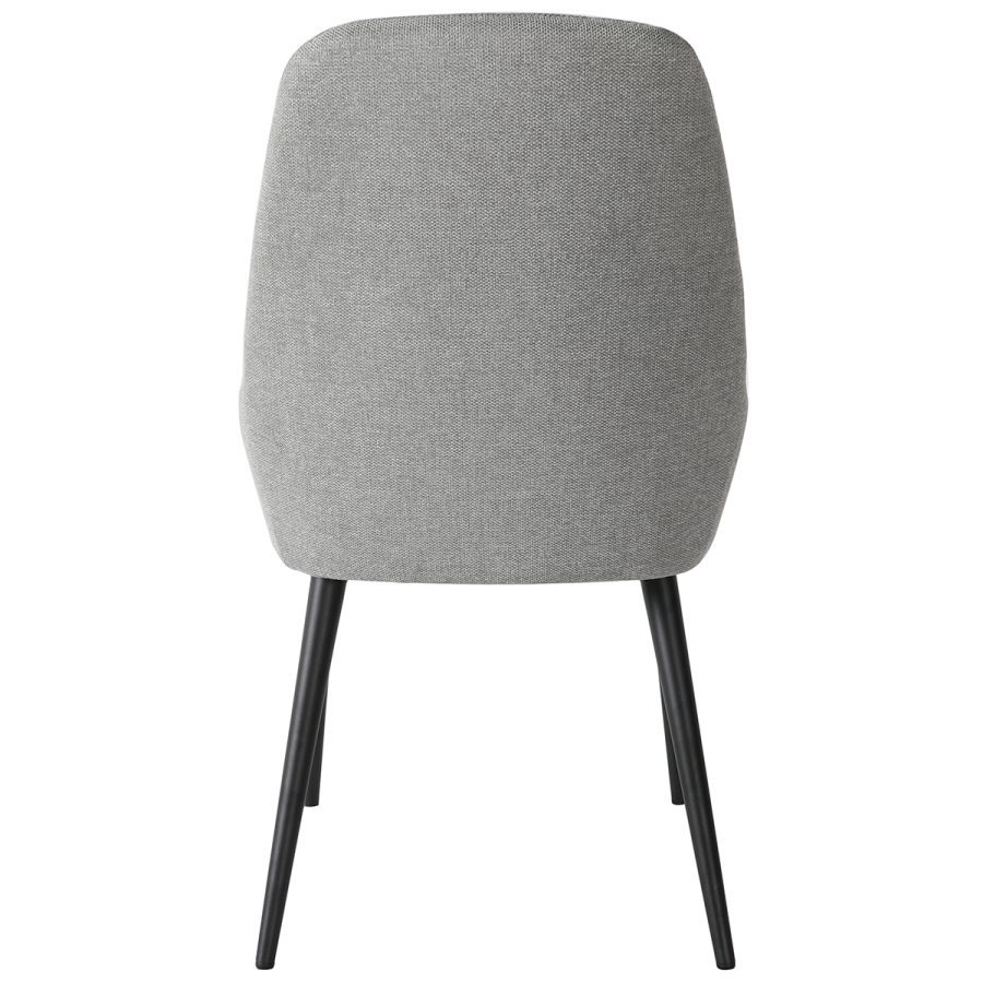 Carter Fabric Dining Chair in Light Grey - Image 5