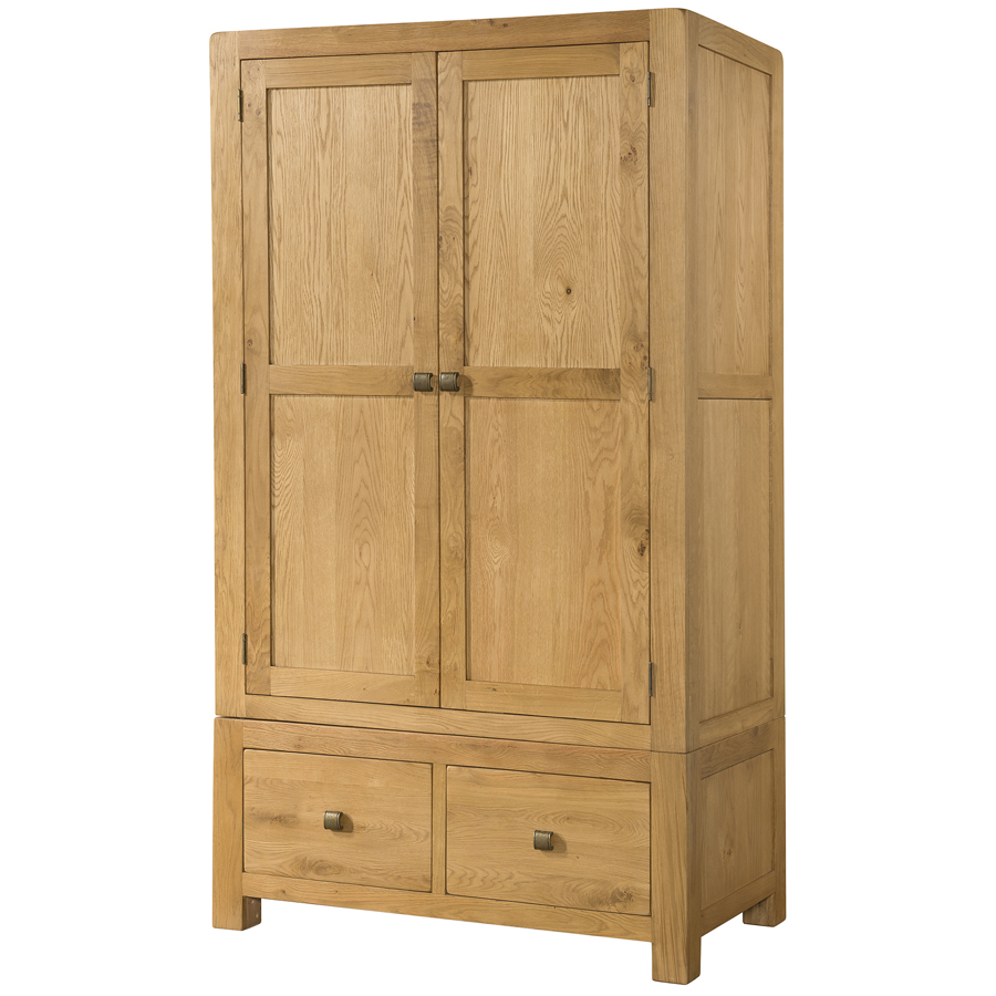 Ava Double Wardrobe With 2 Drawers