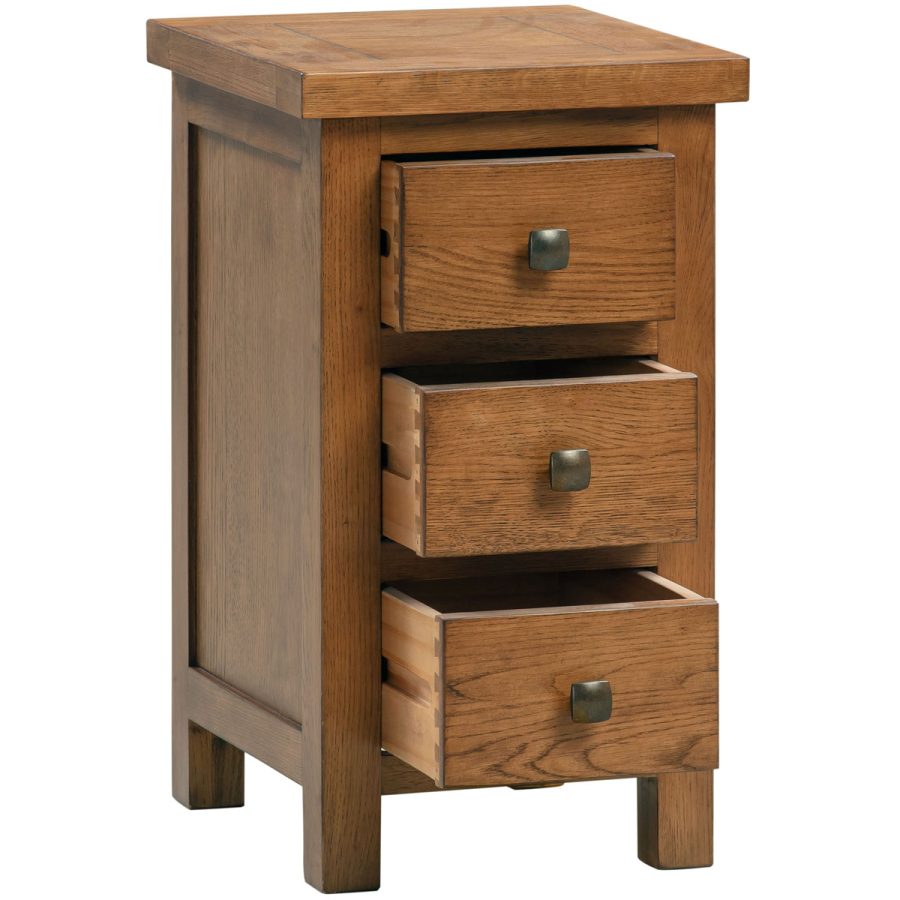 Dora Compact 3 Drawer Bedside - Image 2