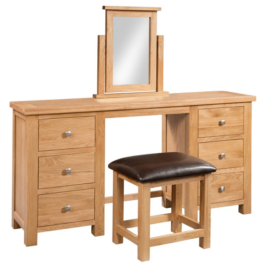 Darcy Double Pedestal Dressing Table and Stool