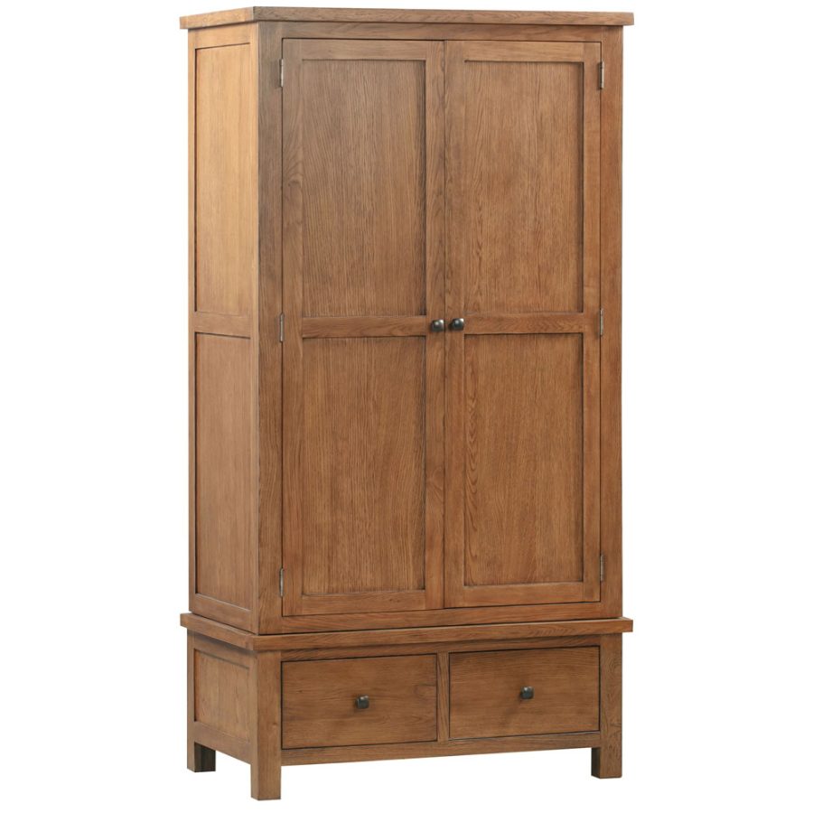 Dora Double Wardrobe With 2 Drawers