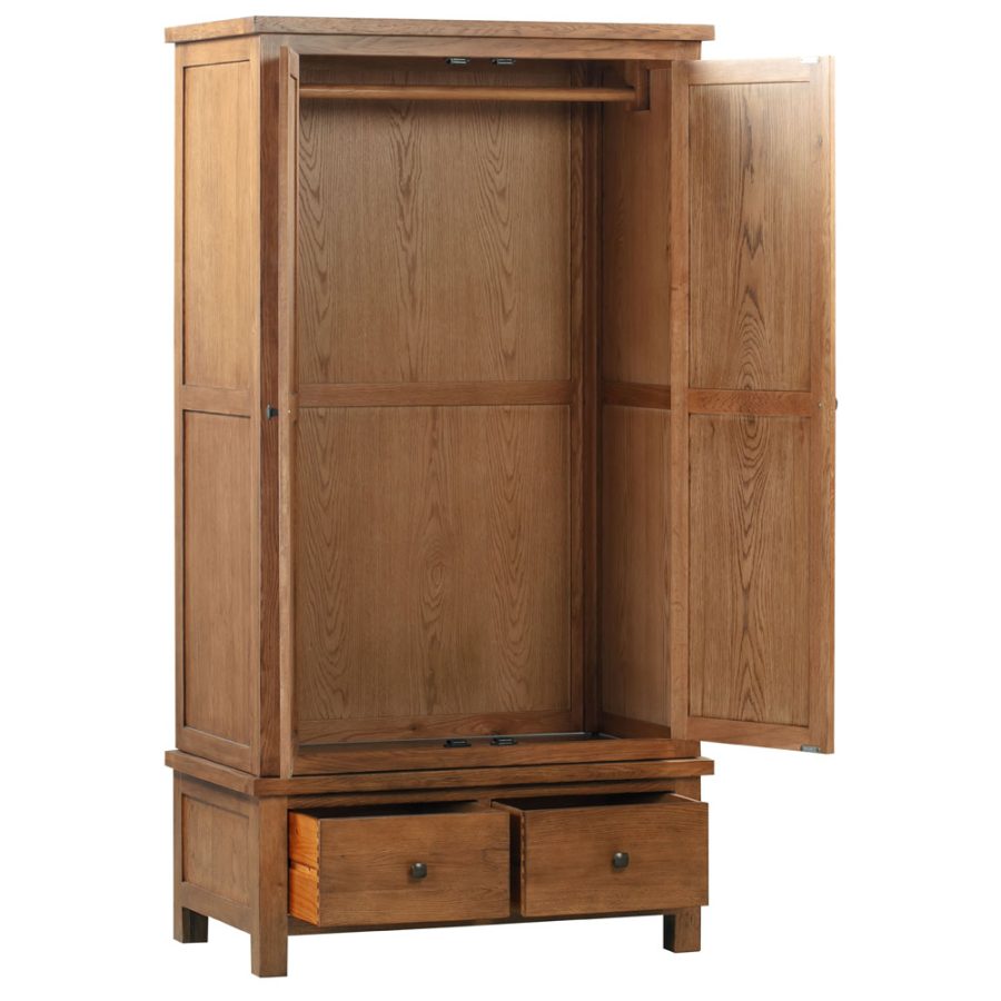 Dora Double Wardrobe With 2 Drawers - Image 2