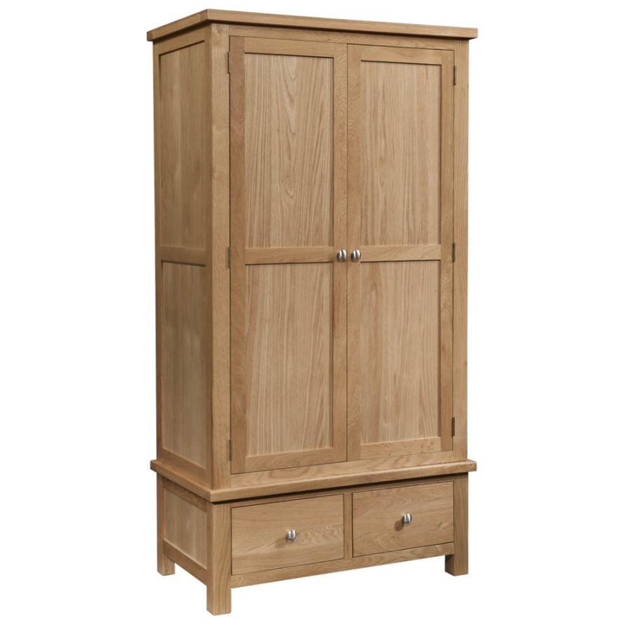Darcy Double Wardrobe With 2 Drawers