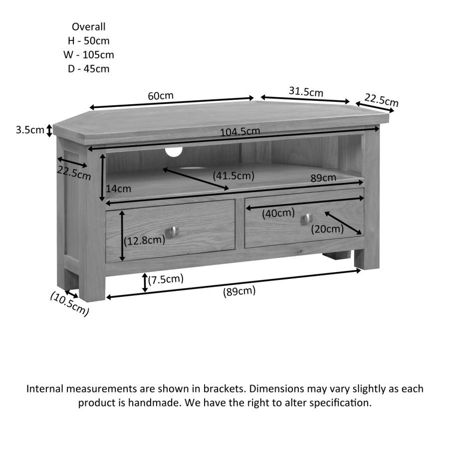 Darcy Large Corner TV Unit - Image 4