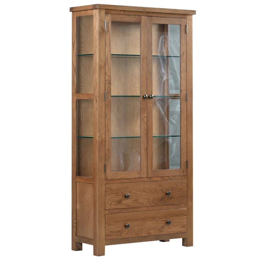 Dora Glazed Display Cabinet with Light