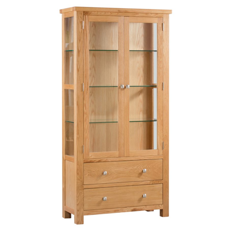 Darcy Glazed Display Cabinet with Light