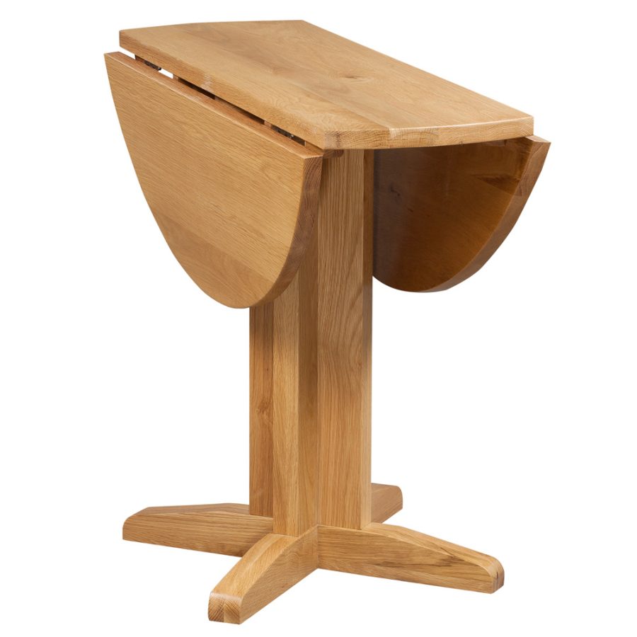Darcy Round Drop Leaf Dining Table 90cm - Image 2