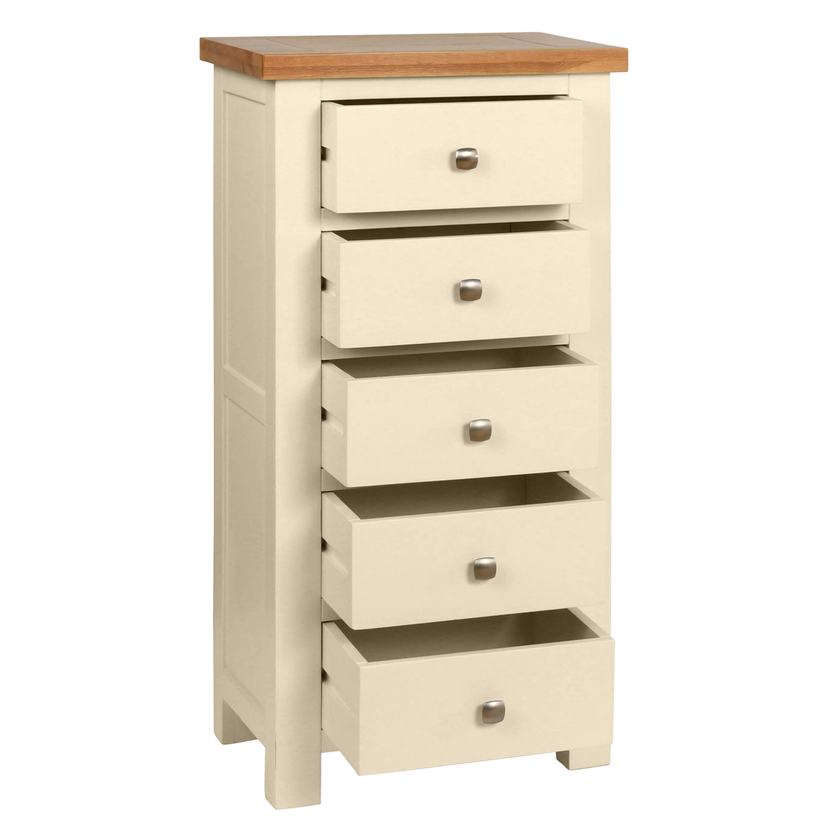 Dawn 5 Drawer Tall Chest in Ivory - Image 2