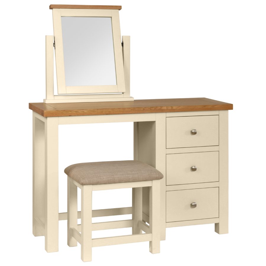 Dawn Dressing Table + Stool in Ivory - Image 3