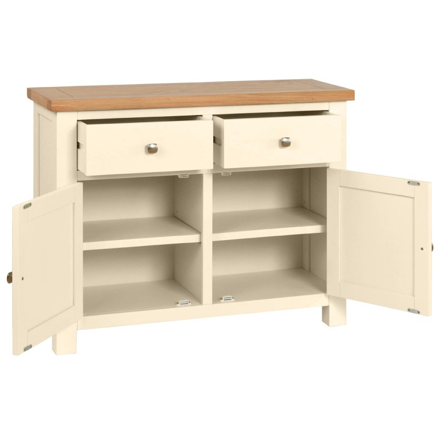 Dawn 2 Door 2 Drawer Sideboard in Ivory - Image 2