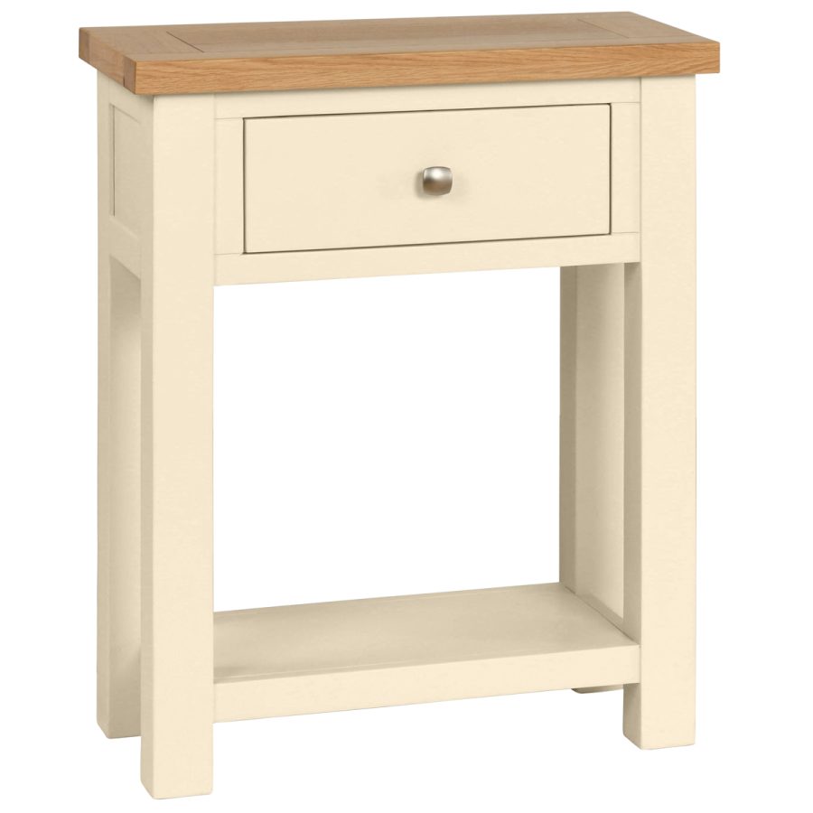 Dawn 1 Drawer Console Table in Ivory