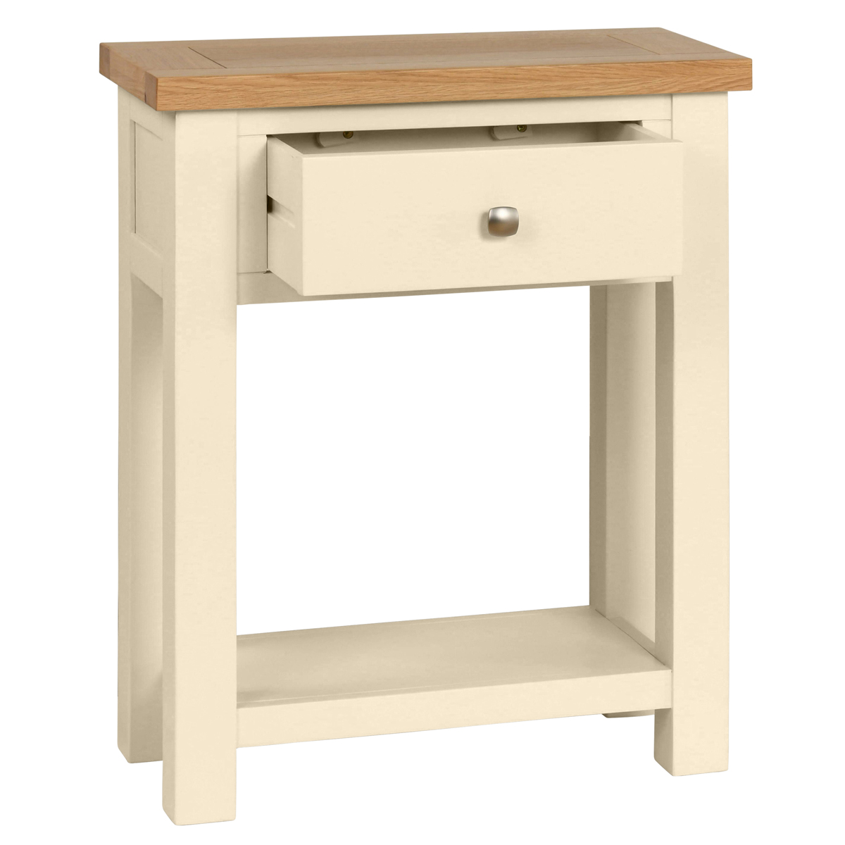 Dawn 1 Drawer Console Table in Ivory - Image 2