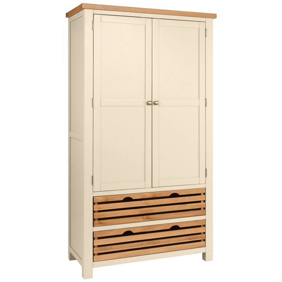 Dawn Double Larder Cupboard in Ivory