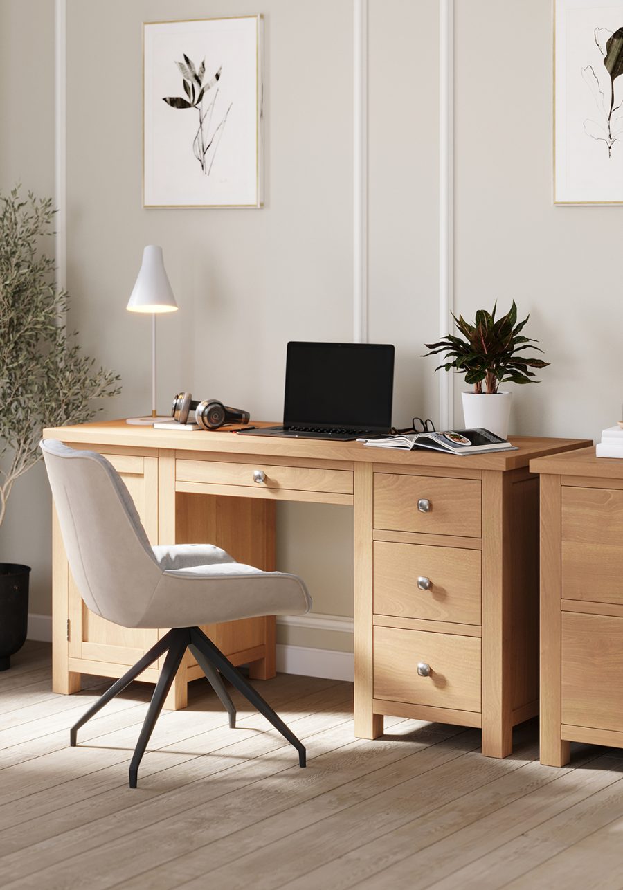 Darcy Double Pedestal Home Office Desk - Image 4
