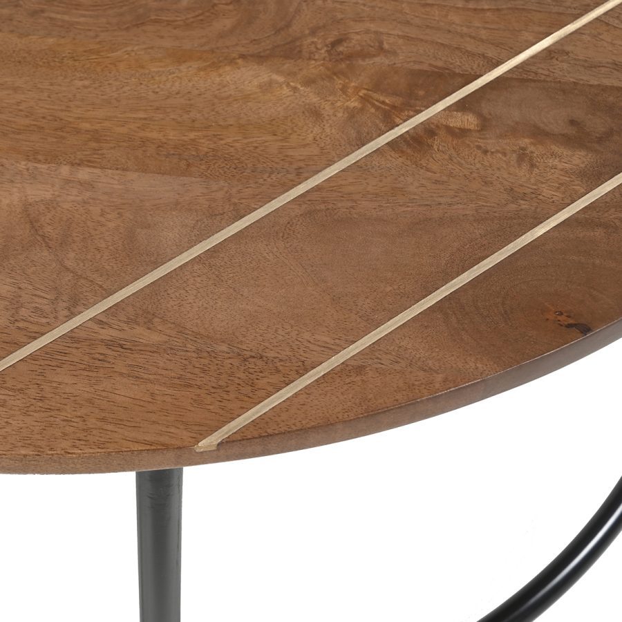 Ellie Round Wooden Coffee Table (M) - Image 3