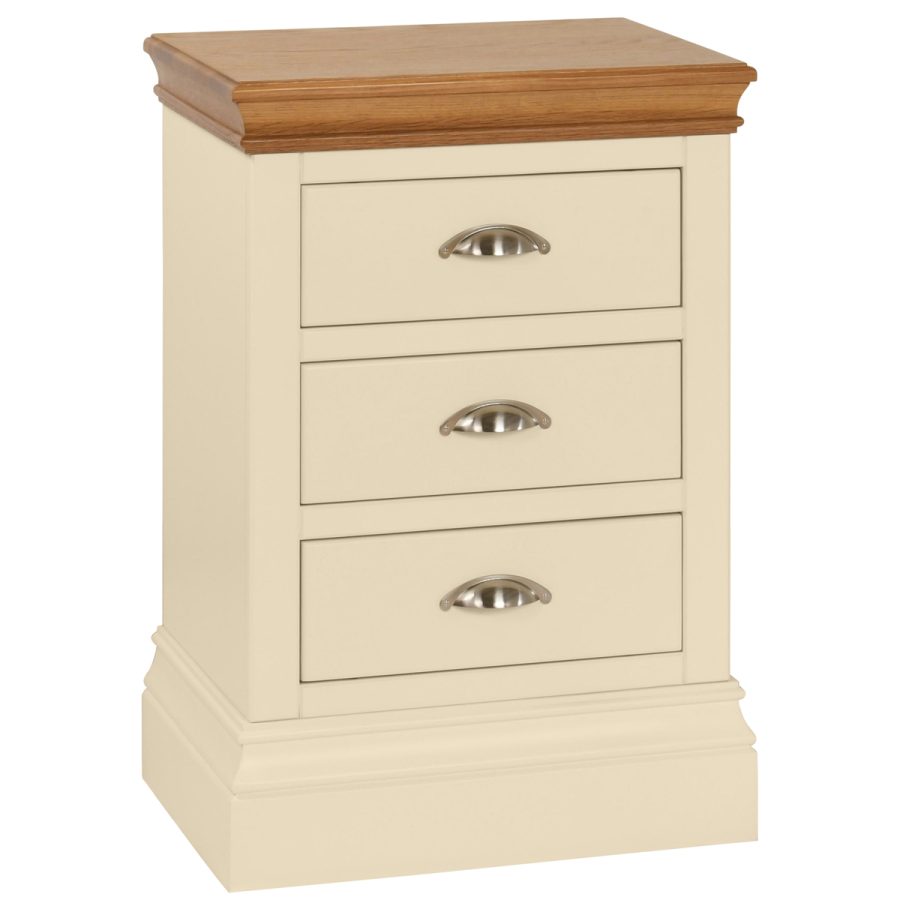 Luna 3 Drawer Bedside