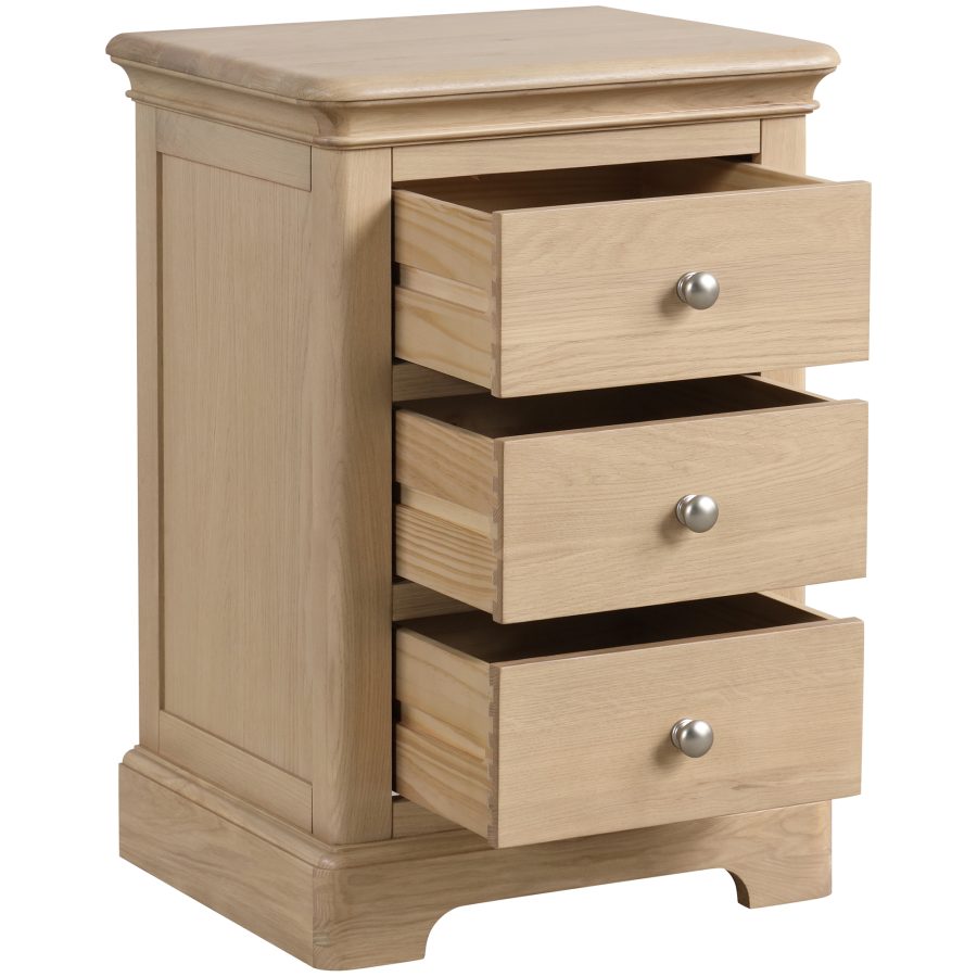 Layla 3 Drawer Bedside - Image 2