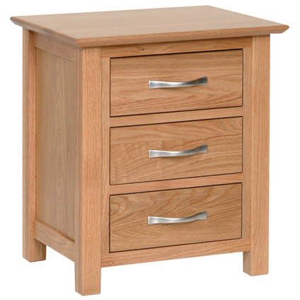 Neve 3 Drawer Bedside