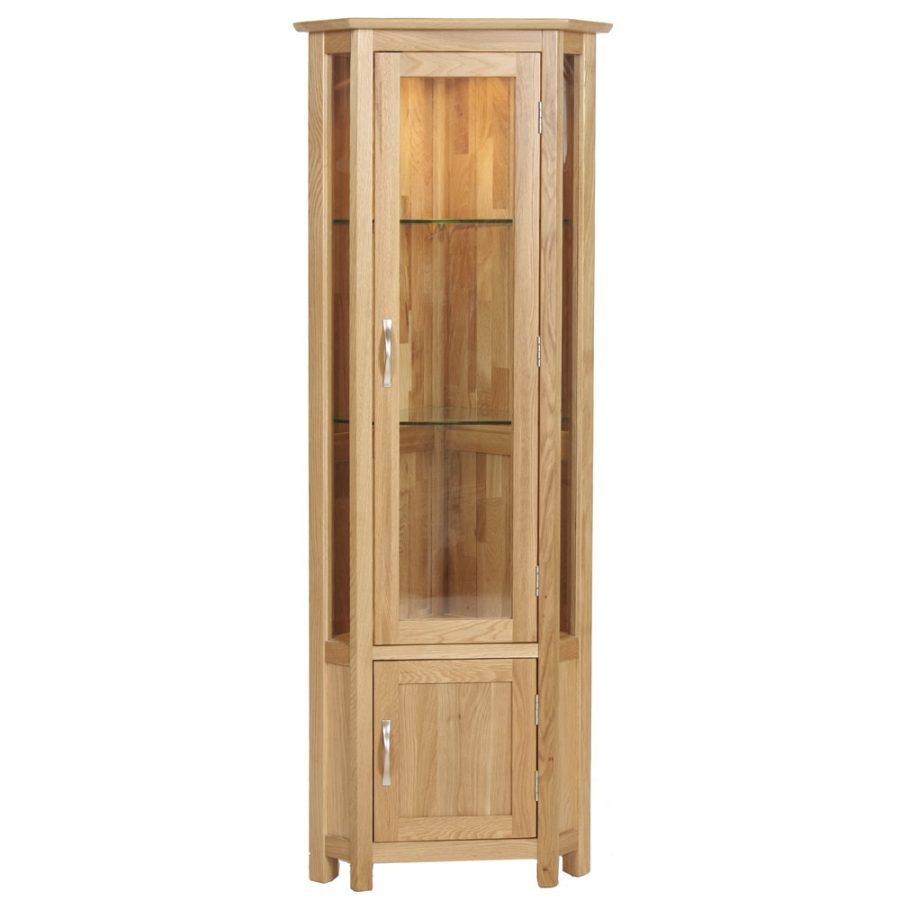 Neve Corner Glazed Display Cabinet