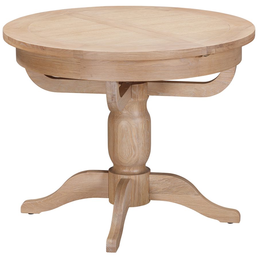 Willow Round Pedestal Butterfly Extending Table 100-135 cm - Image 2