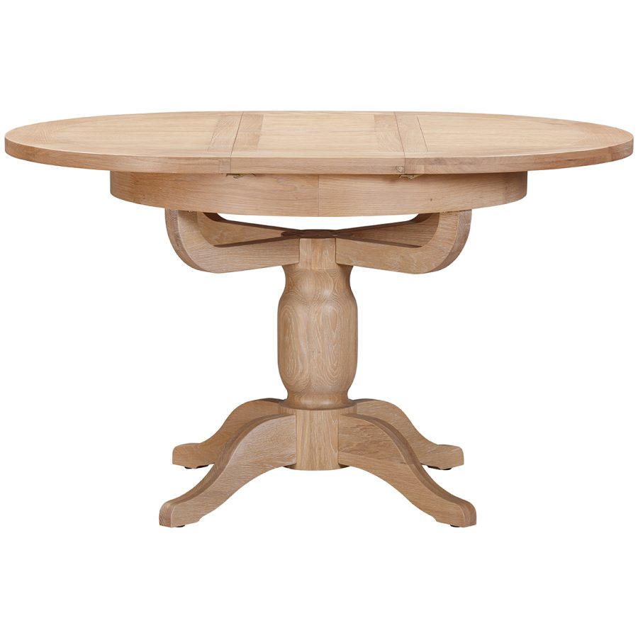 Willow Round Pedestal Butterfly Extending Table 100-135 cm - Image 3