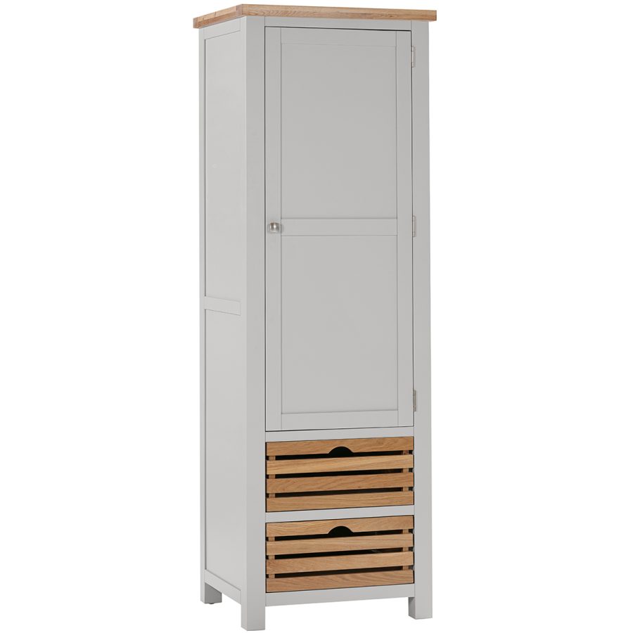 Dawn Single Larder Cupboard in Moon Grey