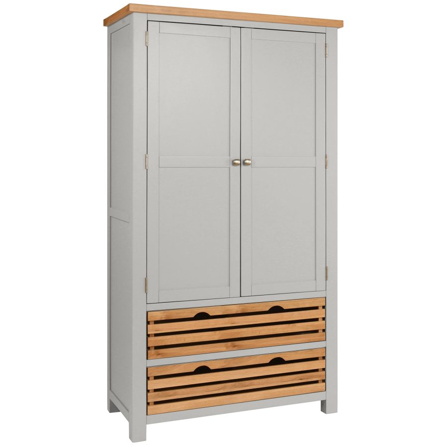 Dawn Double Larder Cupboard in Moon Grey