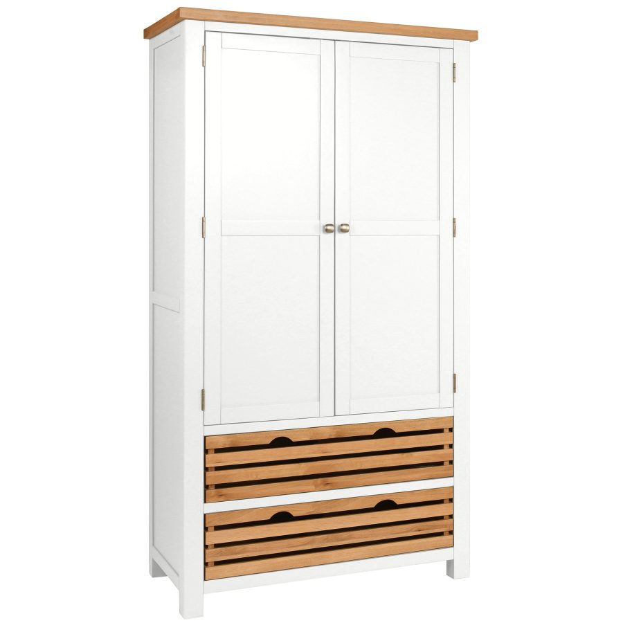 Dawn Double Larder Cupboard in White
