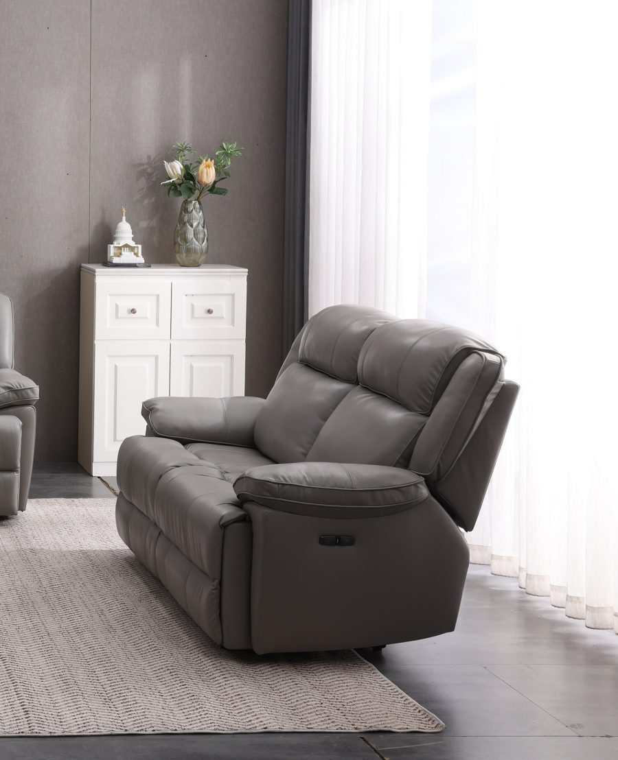 Ruby 2 Seater Leather Power Recliner
