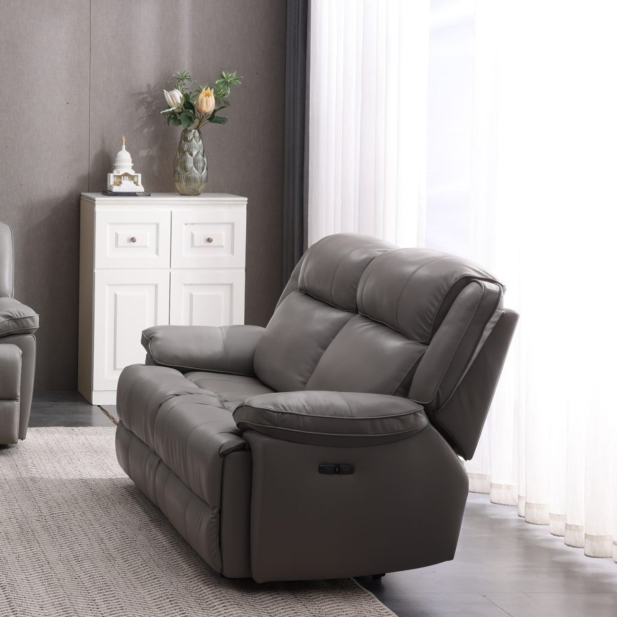 Ruby 2 Seater Leather Power Recliner