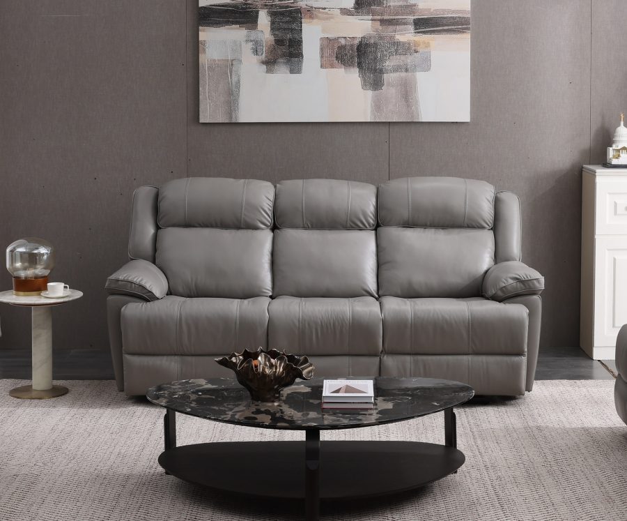 Ruby 3 Seater Leather Power Recliner