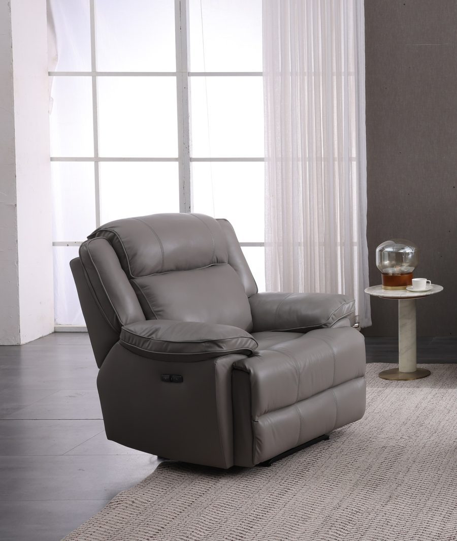 Ruby Leather Power Recliner Chair