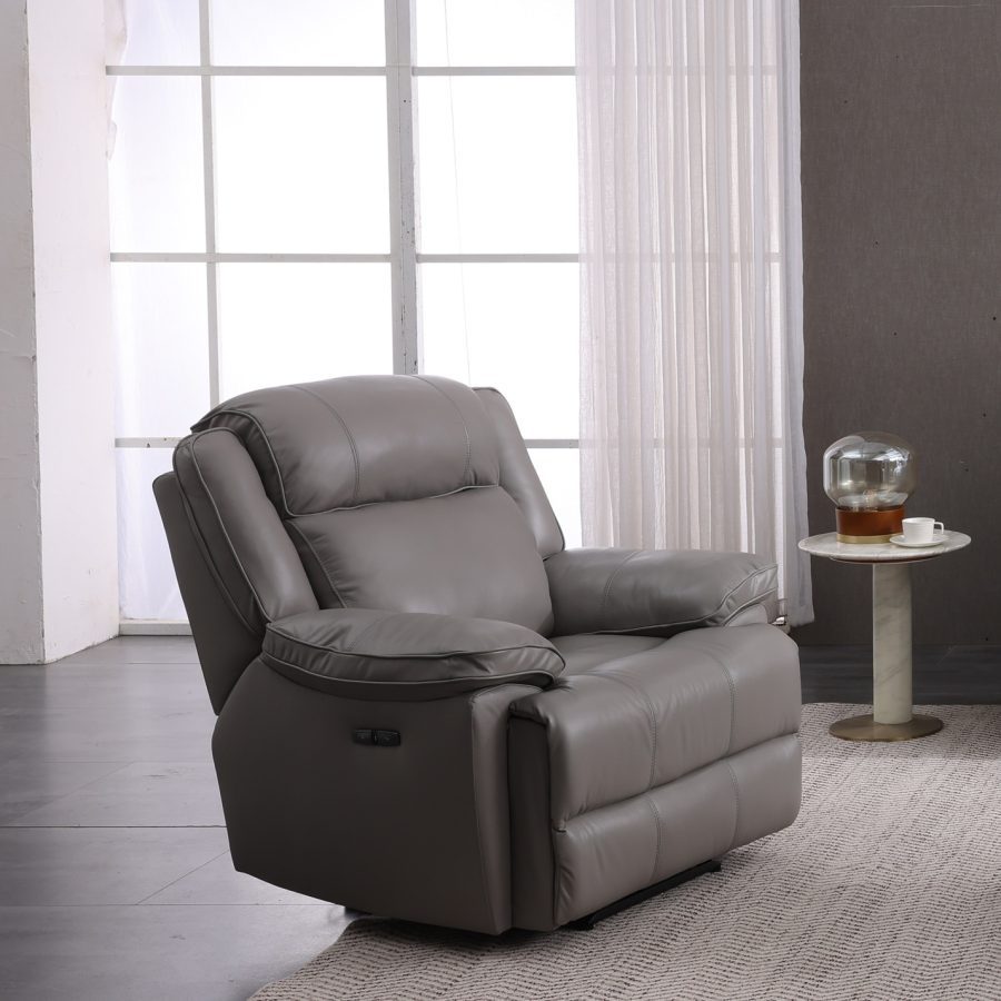 Ruby Leather Power Recliner Chair