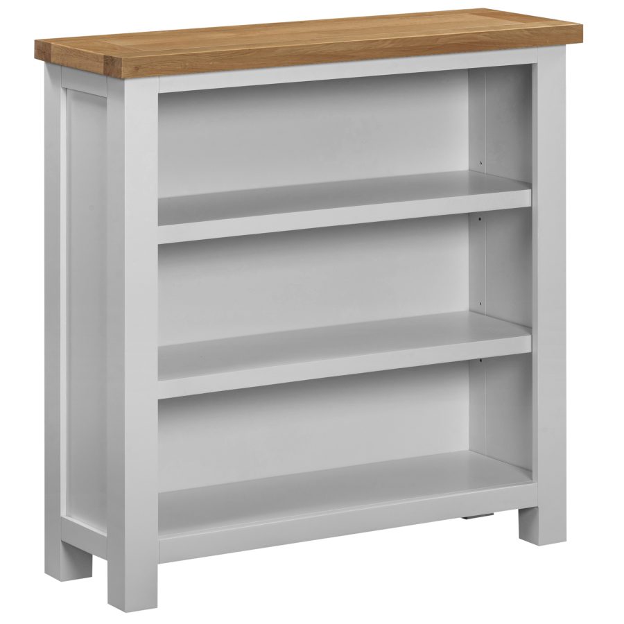 Dawn Small Wide Bookcase in Moon Grey (DPT061)