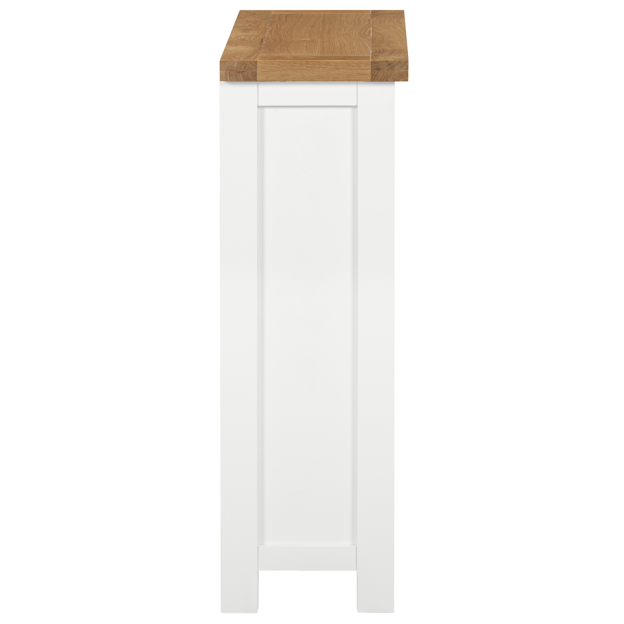 Dawn Small Wide Bookcase in White (DPT061) - Image 3