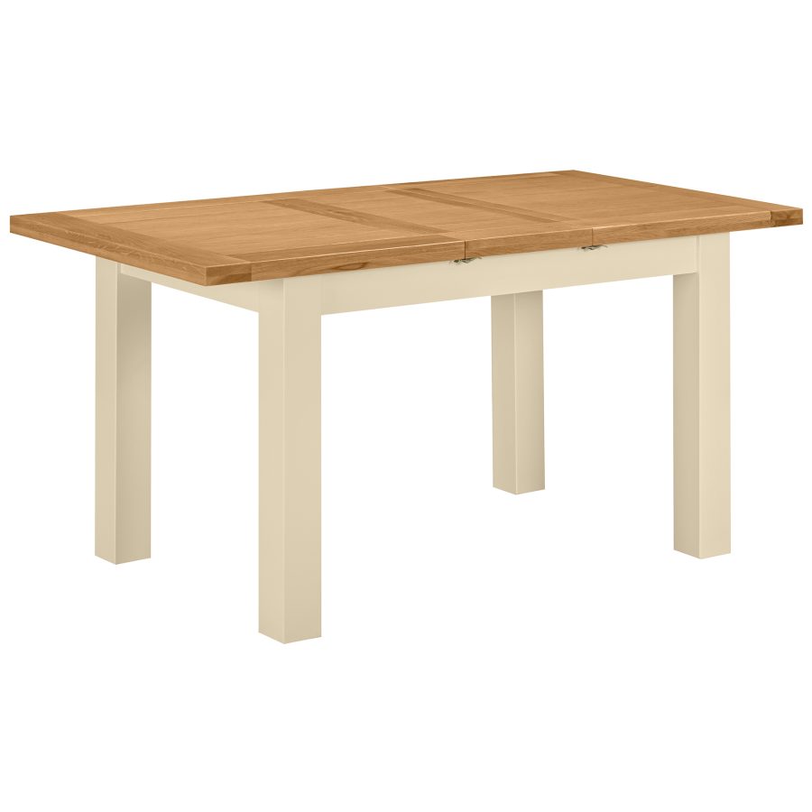Dawn Small Extending Dining Table 120-153 cm in Ivory (DPT093)