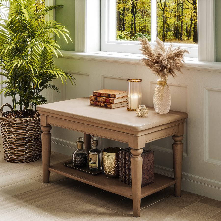 Coffee Table With Shelf (LOK069)