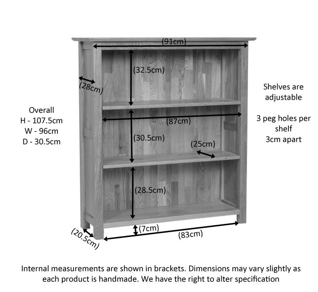 Neve Wide 3' Bookcase - Image 4