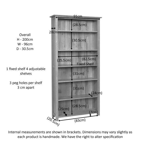 Neve Wide 6' Bookcase - Image 4