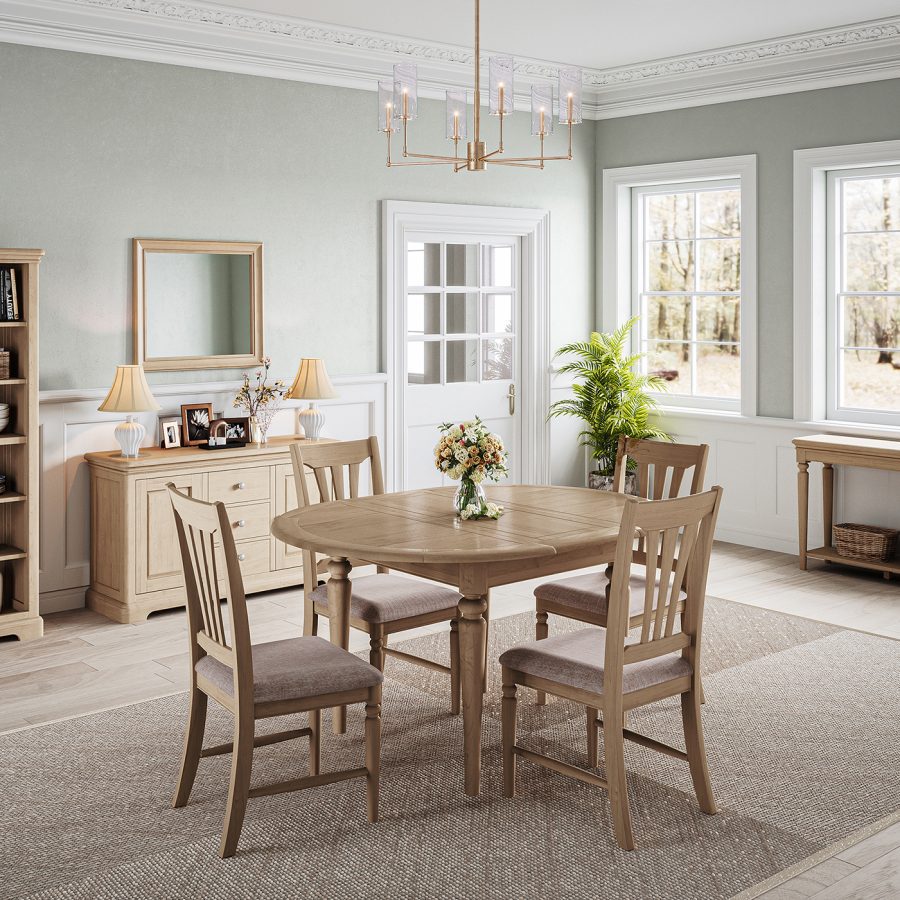 Round Extending Dining Table (LOK141)