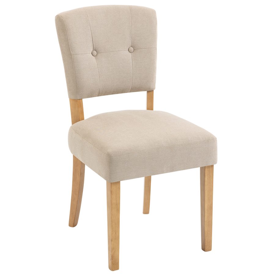 Oliver Fabric Open-backed Chair in Sand (OXF001N)