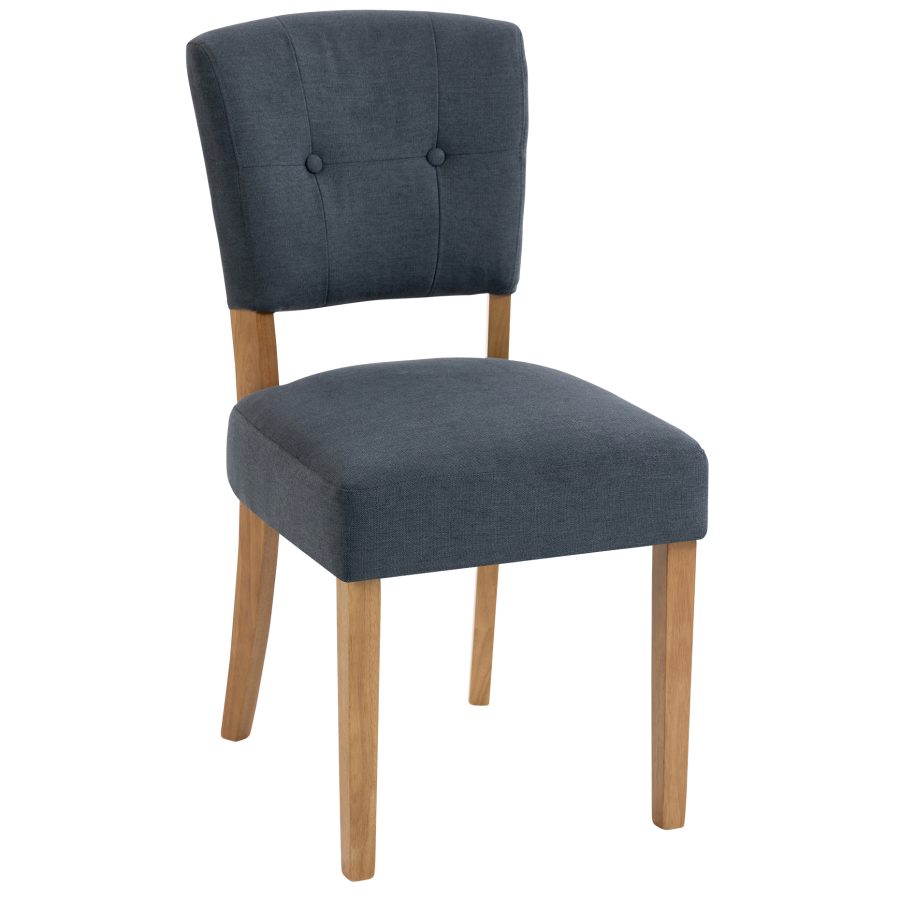 Oliver Fabric Open-backed Chair in Slate (OXF022N)