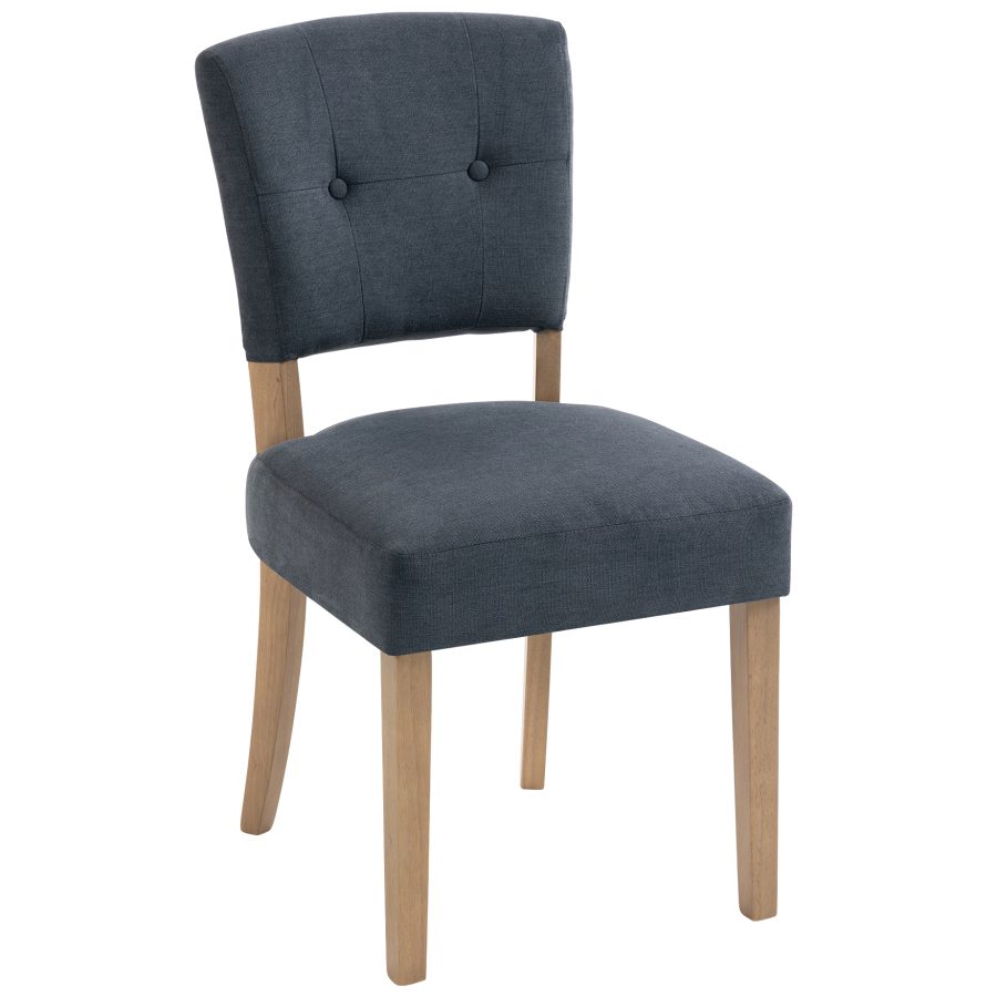 Oliver Fabric Open-backed Chair in Slate (OXF022P)