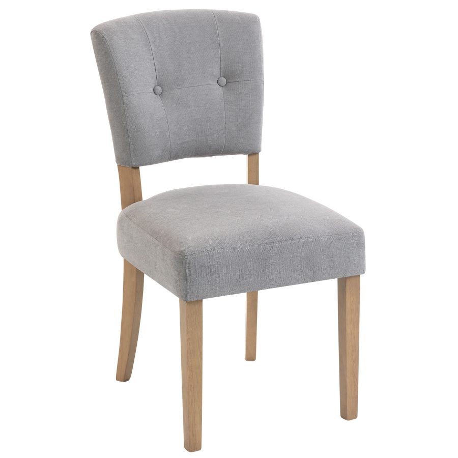 Oliver Fabric Open-backed Chair in Stone (OXF045P)